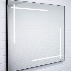 Зеркало Ray 120 black с подсветкой Sansa (SR1034Z) в Елабуге - elabuga.mebel24.online | фото 3