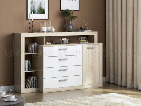 Ангара Комод (Белый глянец/Сонома) в Елабуге - elabuga.mebel24.online | фото 2