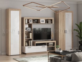 Ангара Центральная секция (Белый глянец/Сонома) в Елабуге - elabuga.mebel24.online | фото 3
