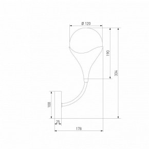 Бра Eurosvet Calyx 60168/1 латунь в Елабуге - elabuga.mebel24.online | фото 3