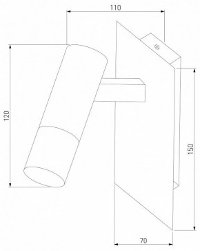 Бра Eurosvet Cast 20142/1 LED черный/золото в Елабуге - elabuga.mebel24.online | фото 2