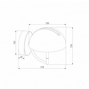 Бра Eurosvet Emisfero 50083/1 LED золото в Елабуге - elabuga.mebel24.online | фото 3