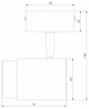 Бра Eurosvet Morgan 20124/1 белый/ черный в Елабуге - elabuga.mebel24.online | фото 3