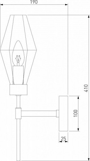 Бра Eurosvet Prism 60143/1 хром в Елабуге - elabuga.mebel24.online | фото 2