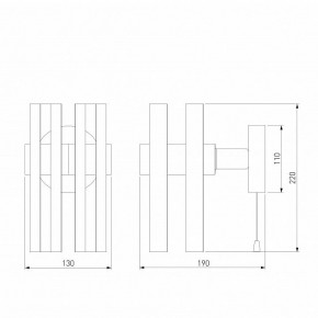 Бра Eurosvet Spada 70116/1 черный в Елабуге - elabuga.mebel24.online | фото 4