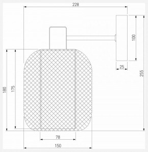 Бра Eurosvet Voile 30191/1 черный в Елабуге - elabuga.mebel24.online | фото 4