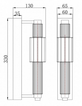 Бра Maytoni Verticale MOD308WL-L9CH3K в Елабуге - elabuga.mebel24.online | фото 3