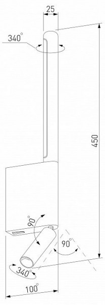 Бра с подсветкой Elektrostandard Sarca a066400 в Елабуге - elabuga.mebel24.online | фото 5