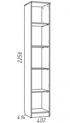 Детская Фанк Шкаф для книг НМ 013.03-01 М в Елабуге - elabuga.mebel24.online | фото 3