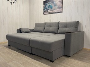 Диван угловой Комфорт-3 (НПБ+МДФ) велюр Galaxy Lite 26 в Елабуге - elabuga.mebel24.online | фото 3