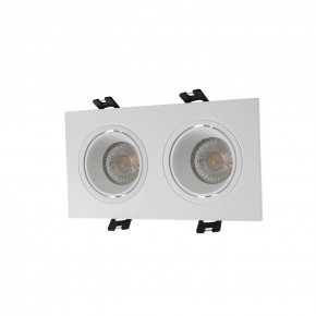 DK3072-WH Встраиваемый светильник, IP 20, 10 Вт, GU5.3, LED, белый/белый, пластик в Елабуге - elabuga.mebel24.online | фото 1