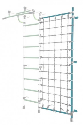 Дополнительная стойка к пристенному ДСК Pastel с сеткой для лазания, цв. бирюзовый в Елабуге - elabuga.mebel24.online | фото