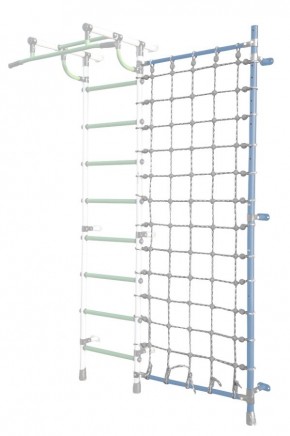 Дополнительная стойка к пристенному ДСК Pastel с сеткой для лазания, цв. голубой в Елабуге - elabuga.mebel24.online | фото