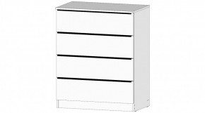 ЭЛЕГАНТ Комод 4 ящика (белый) в Елабуге - elabuga.mebel24.online | фото