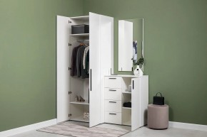 ЭЙР прихожая (модульная) Белый Шагрень в Елабуге - elabuga.mebel24.online | фото 24