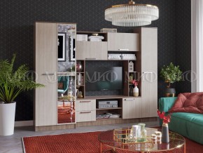 ФЛОРА Стенка (2700) ЛДСП (Ясень шимо светлый/темный) в Елабуге - elabuga.mebel24.online | фото