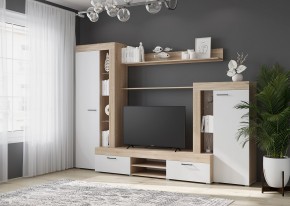Гостиная Дельта (Сонома/Белый) в Елабуге - elabuga.mebel24.online | фото 3