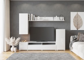 Гостиная Лира МДФ (Белый/Белый глянец) в Елабуге - elabuga.mebel24.online | фото