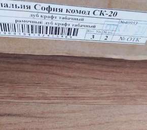 Гостиная София СН-3 Полка навесная ЛДСП Дуб крафт табачный в Елабуге - elabuga.mebel24.online | фото 3