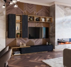 ХЛОЯ Гостиная (Дуб Вотан/Обсидиан) модульная в Елабуге - elabuga.mebel24.online | фото 11