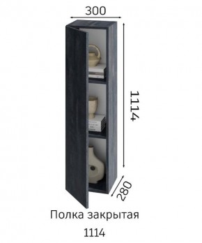 ХЛОЯ Гостиная (Дуб Вотан/Обсидиан) модульная в Елабуге - elabuga.mebel24.online | фото 4