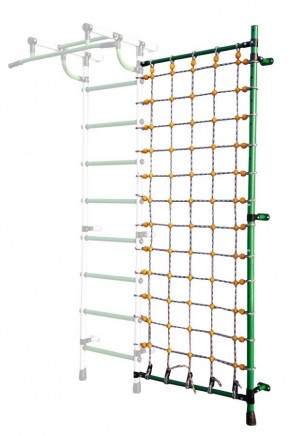 Дополнительная стойка к пристенному ДСК с сеткой для лазания, цв. зеленый в Елабуге - elabuga.mebel24.online | фото