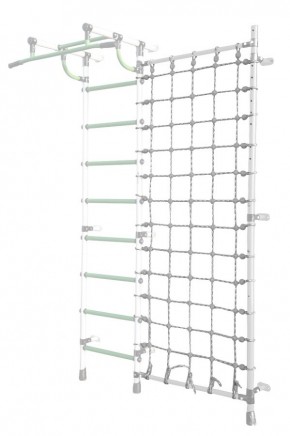 Дополнительная стойка к пристенному ДСК Pastel с сеткой для лазания, цв. белый в Елабуге - elabuga.mebel24.online | фото 1