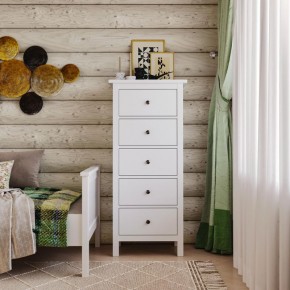 Комод 05 Кантри белый с пятью ящиками в Елабуге - elabuga.mebel24.online | фото 4