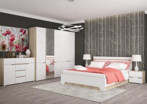 Комод 1200 АНТАЛИЯ (Сонома/Белый софт) в Елабуге - elabuga.mebel24.online | фото 3
