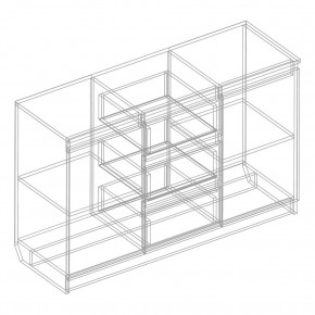 Комод 2-ств. с 3 ящиками в Елабуге - elabuga.mebel24.online | фото 2