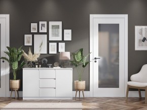Комод 2-ств. с 3 ящиками "Бьянко" (Белый лофт) в Елабуге - elabuga.mebel24.online | фото 2