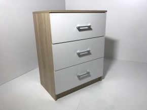 Комод 3 ящика (дуб сонома/белый) в Елабуге - elabuga.mebel24.online | фото