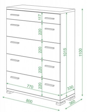 Комод Домино КМ-1 в Елабуге - elabuga.mebel24.online | фото 2