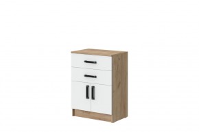 Комод Эконом (Дуб крафт золотой/Белый текстурный) в Елабуге - elabuga.mebel24.online | фото 1