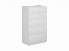 Комод КАСТОР с пятью ящиками, цвет белый в Елабуге - elabuga.mebel24.online | фото
