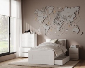 Комод КАСТОР с пятью ящиками, цвет белый в Елабуге - elabuga.mebel24.online | фото 3