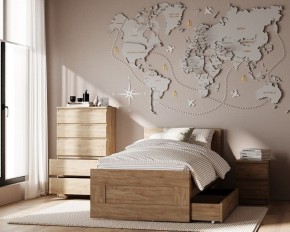 Комод КАСТОР с пятью ящиками, цвет Дуб Сонома в Елабуге - elabuga.mebel24.online | фото 3