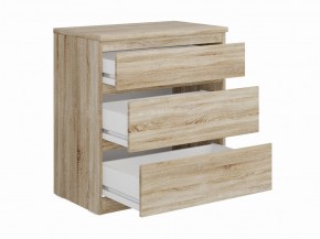 Комод КАСТОР с тремя ящиками, цвет Дуб Сонома в Елабуге - elabuga.mebel24.online | фото 2