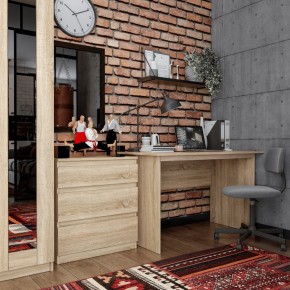 Комод КАСТОР с тремя ящиками, цвет Дуб Сонома в Елабуге - elabuga.mebel24.online | фото 3