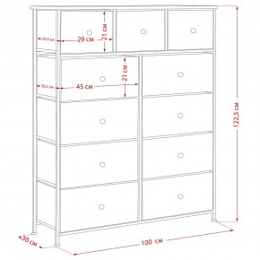 Комод Leset Линкс 11 ящиков (МДФ) в Елабуге - elabuga.mebel24.online | фото 12