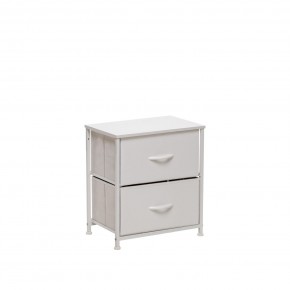 Комод Leset Линкс 2 ящ. (к/з), Каркас Белый, ящики Белые в Елабуге - elabuga.mebel24.online | фото 2