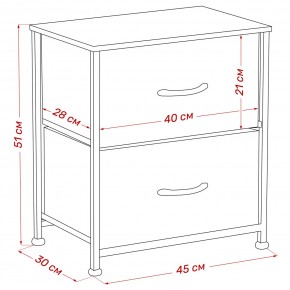 Комод Leset Линкс 2 ящ. (к/з), Каркас Белый, ящики Белые в Елабуге - elabuga.mebel24.online | фото 8