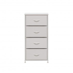 Комод Leset Линкс 4 ящ. (к/з), Каркас Белый, ящики Белые в Елабуге - elabuga.mebel24.online | фото 1