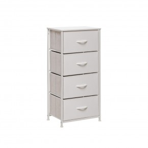 Комод Leset Линкс 4 ящ. (к/з), Каркас Белый, ящики Белые в Елабуге - elabuga.mebel24.online | фото 2