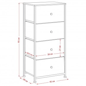 Комод Leset Линкс 4 ящика (МДФ) в Елабуге - elabuga.mebel24.online | фото 12