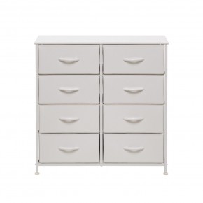 Комод Leset Линкс 8 ящ. (к/з), Каркас Белый, ящики Белые в Елабуге - elabuga.mebel24.online | фото 1