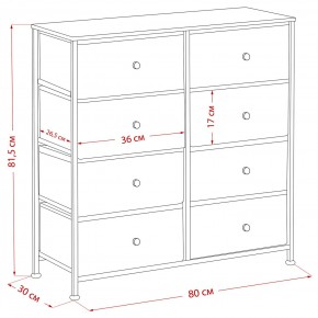 Комод Leset Линкс 8 ящиков (МДФ) в Елабуге - elabuga.mebel24.online | фото 12