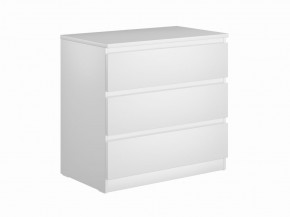 Комод МАЛЬТА с тремя выдвижными ящиками, цвет белый в Елабуге - elabuga.mebel24.online | фото