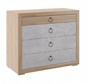 Комод малый Глэдис М26 (Дуб Золотой/Цемент светлый) в Елабуге - elabuga.mebel24.online | фото
