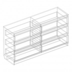 Комод с 6 ящиками 1200 "Бьянко" (Белый лофт) в Елабуге - elabuga.mebel24.online | фото 3